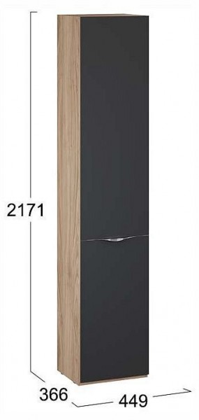 Шкаф для белья Глосс СМ-319.07.011 в Ишиме - ishim.ok-mebel.com | фото 4