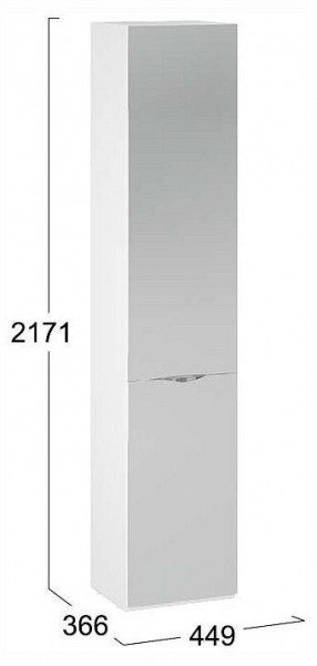 Шкаф для белья Глосс СМ-319.07.012 в Ишиме - ishim.ok-mebel.com | фото 4