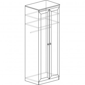 Шкаф для одежды №609 Инна Денвер темный в Ишиме - ishim.ok-mebel.com | фото 3