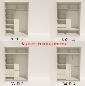 Шкаф-купе 1400 серии SOFT D8+D2+B2+PL4 (2 ящика+F обр.штанга) профиль «Графит» в Ишиме - ishim.ok-mebel.com | фото 6