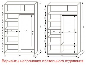 Шкаф-купе 1400 серии SOFT D8+D2+B2+PL4 (2 ящика+F обр.штанга) профиль «Графит» в Ишиме - ishim.ok-mebel.com | фото 8