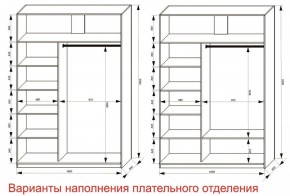 Шкаф-купе 1600 серии SOFT D6+D4+B2+PL2 (2 ящика+1штанга+1 полка) профиль «Капучино» в Ишиме - ishim.ok-mebel.com | фото 8