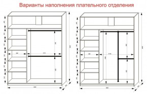 Шкаф-купе 1800 серии SOFT D1+D3+B2+PL1 (2 ящика+1штанга) профиль «Графит» в Ишиме - ishim.ok-mebel.com | фото 7