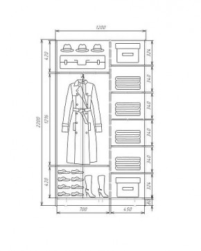 Шкаф-купе ХИТ 22-4-12-11 (420) в Ишиме - ishim.ok-mebel.com | фото 5