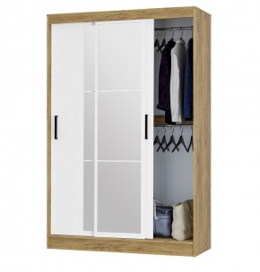 Шкаф-купе Тайм ШКК-03 (крафт/белый) в Ишиме - ishim.ok-mebel.com | фото 2