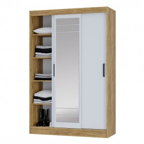 Шкаф-купе Тео ШКК-02 (крафт/белый) в Ишиме - ishim.ok-mebel.com | фото 4
