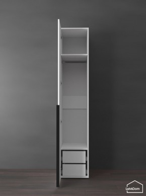 Шкаф Linnea MHR-1-3 2050х400х510 (Белый-М 11.1.2) в Ишиме - ishim.ok-mebel.com | фото 6