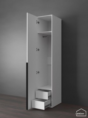 Шкаф Linnea MHR-1-3 2050х400х510 (Белый-М 11.1.2) в Ишиме - ishim.ok-mebel.com | фото 7