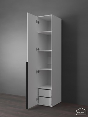 Шкаф Linnea MHR-1-3 2050х400х510 (Белый-М 11.1.2) в Ишиме - ishim.ok-mebel.com | фото 5