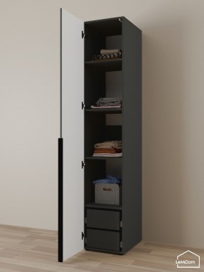 Шкаф Linnea MHR-1-4 2050х400х510 (Графит-М 11.1.25) в Ишиме - ishim.ok-mebel.com | фото 5
