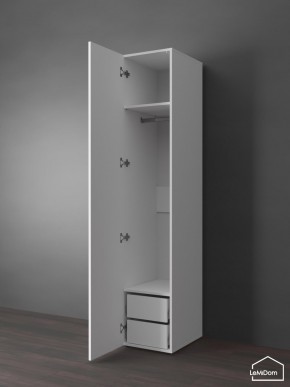 Шкаф Linnea MHR-1PO-3 2050х400х510 (Белый-М 11.1.2) в Ишиме - ishim.ok-mebel.com | фото 4