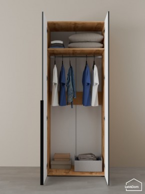 Шкаф Linnea MHR-2 2050х800х510 (ДВ-М 11.1.25) в Ишиме - ishim.ok-mebel.com | фото 4