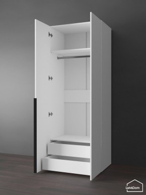 Шкаф Linnea MHR-2-3 2050х800х510 (Белый-М 11.1.2) в Ишиме - ishim.ok-mebel.com | фото 5