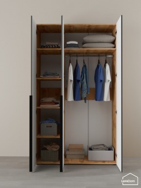 Шкаф Linnea MHR-3-1 2050х1200х510 (ДВ-М 11.1.25) в Ишиме - ishim.ok-mebel.com | фото 4