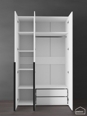 Шкаф Linnea MHR-3-2 2050х1200х510 (Белый-М 11.1.2) в Ишиме - ishim.ok-mebel.com | фото 5