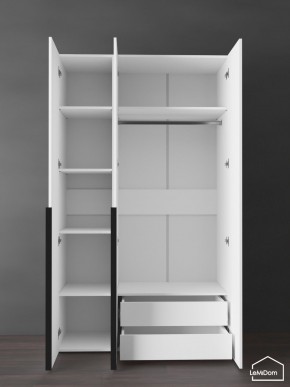 Шкаф Linnea MHR-3-2 2050х1200х510 (Белый-М 11.1.2) в Ишиме - ishim.ok-mebel.com | фото 6