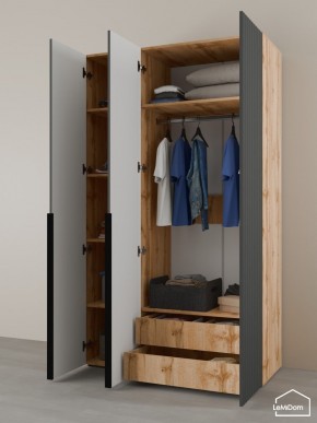 Шкаф Linnea MHR-3-2 2050х1200х510 (ДВ-М 11.1.25) в Ишиме - ishim.ok-mebel.com | фото 6