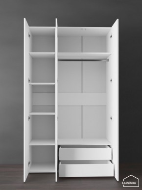 Шкаф Linnea MHR-3PO-2 2050х1200х510 (Белый-М 11.1.2) в Ишиме - ishim.ok-mebel.com | фото 5