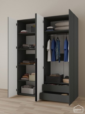 Шкаф Linnea MHR-4-2 2050х1600х510 (Графит-М 11.1.25) в Ишиме - ishim.ok-mebel.com | фото 5