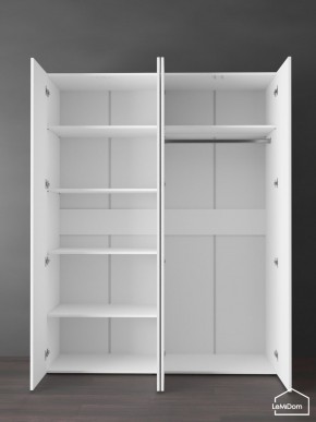 Шкаф Linnea MHR-4PO-1 2050х1600х510 (Белый-М 11.1.2) в Ишиме - ishim.ok-mebel.com | фото 4