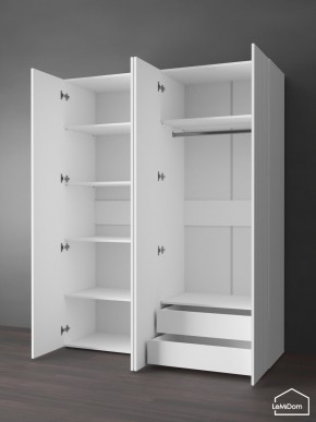 Шкаф Linnea MHR-4PO-2 2050х1600х510 (Белый-М 11.1.2) в Ишиме - ishim.ok-mebel.com | фото 6