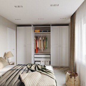 Шкаф МАКС двухдверный широкий, цвет белый в Ишиме - ishim.ok-mebel.com | фото 3