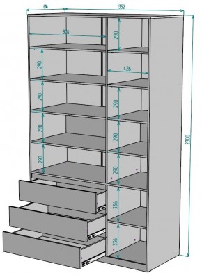 Шкаф Мальта H211 в Ишиме - ishim.ok-mebel.com | фото 2