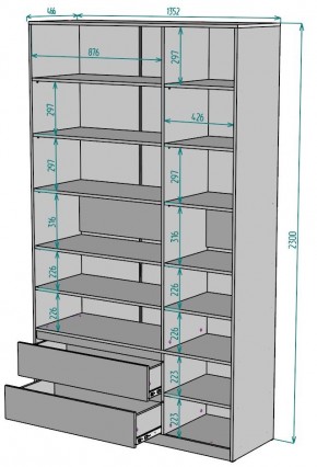 Шкаф Мальта H215 в Ишиме - ishim.ok-mebel.com | фото 2