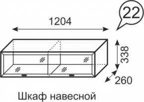 Шкаф навесной Венеция 22 бодега в Ишиме - ishim.ok-mebel.com | фото 2