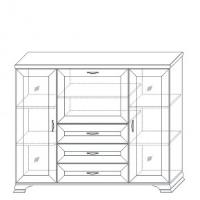 Шкаф низкий (2 стеклодвери) Сиена в Ишиме - ishim.ok-mebel.com | фото 10