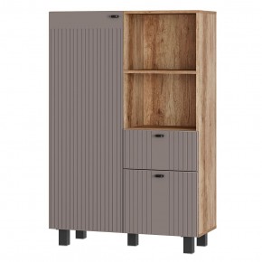 Шкаф Олива ШК-16 (Дуб каньон/MF14 Муссон софт) в Ишиме - ishim.ok-mebel.com | фото