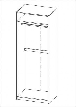 Шкаф ПЕГАС двухдверный, цвет белый в Ишиме - ishim.ok-mebel.com | фото 3