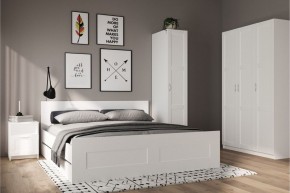 Шкаф ПЕГАС однодверный с рамочным фасадом, цвет белый в Ишиме - ishim.ok-mebel.com | фото 4