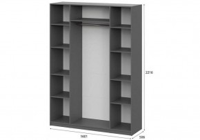 Шкаф платяной Даиго в Ишиме - ishim.ok-mebel.com | фото 3