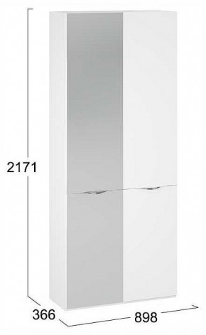Шкаф платяной Глосс СМ-319.07.015 в Ишиме - ishim.ok-mebel.com | фото 4
