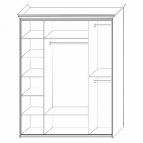 Шкаф распашной четырехдверный с зеркалами Неаполь в Ишиме - ishim.ok-mebel.com | фото 8