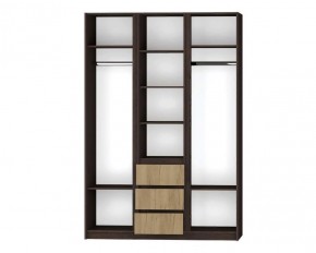 Шкаф распашной Флоренция (Венге/Дуб Крафт Золотой) в Ишиме - ishim.ok-mebel.com | фото 2