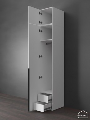 Шкаф с антресолью Linnea MHR-1A-3 2450х400х510 (Белый-М 11.1.2) в Ишиме - ishim.ok-mebel.com | фото 6