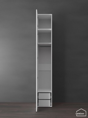 Шкаф с антресолью Linnea MHR-1POA-3 2450х400х510 (Белый-М 11.1.2) в Ишиме - ishim.ok-mebel.com | фото 5