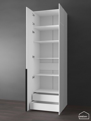Шкаф с антресолью Linnea MHR-2A-4 2450х800х510 (Белый-М 11.1.1) в Ишиме - ishim.ok-mebel.com | фото 5
