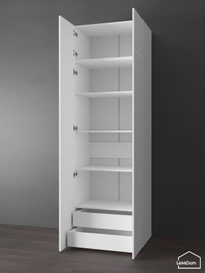 Шкаф с антресолью Linnea MHR-2POA-4 2450х800х510 (Белый-М 11.1.2) в Ишиме - ishim.ok-mebel.com | фото 5