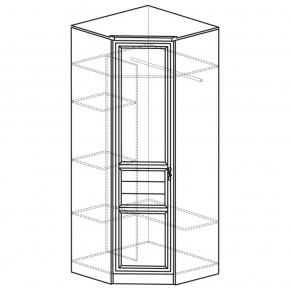 Шкаф угловой 50 Лира Нортон светлый (угол 854х854) в Ишиме - ishim.ok-mebel.com | фото 2