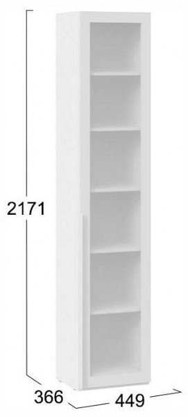 Шкаф-витрина Порто СМ-393.07.213 в Ишиме - ishim.ok-mebel.com | фото 4