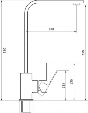 Смеситель MS-012 в Ишиме - ishim.ok-mebel.com | фото 2