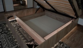 Спальня Джулия Кровать 160 МИ с подъемным механизмом Дуб крафт серый в Ишиме - ishim.ok-mebel.com | фото 3