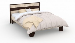 Спальня Эшли Кровать 140 без основания под матрас Венге/Дуб сонома в Ишиме - ishim.ok-mebel.com | фото