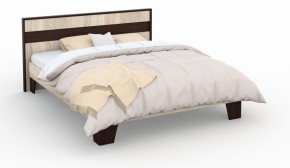 Спальня Эшли Кровать 160 без основания под матрас Венге/Дуб сонома в Ишиме - ishim.ok-mebel.com | фото