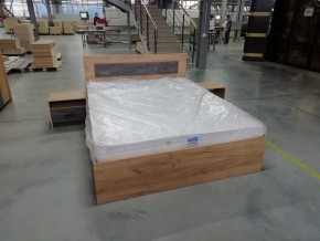МСП-1 Кровать двойная универсальная 1600 с основанием (Дуб золотой/Камень темный) в Ишиме - ishim.ok-mebel.com | фото 8