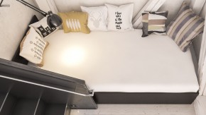 Стандарт Кровать 0900, цвет венге, ШхГхВ 93,5х203,5х70 см., сп.м. 900х2000 мм., без матраса, основание есть в Ишиме - ishim.ok-mebel.com | фото 6