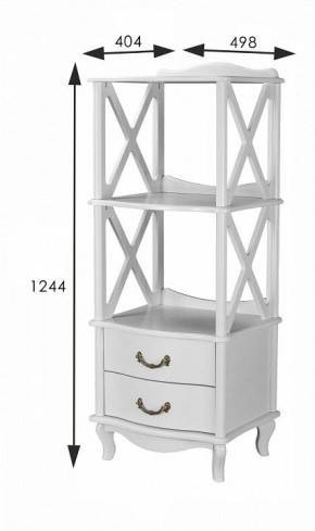 Стеллаж комбинированный Джульетта Л в Ишиме - ishim.ok-mebel.com | фото 8
